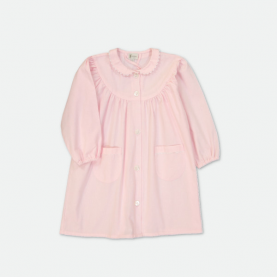 Saint Charles Notre Dame - Tablier école fille, col Claudine – Rose