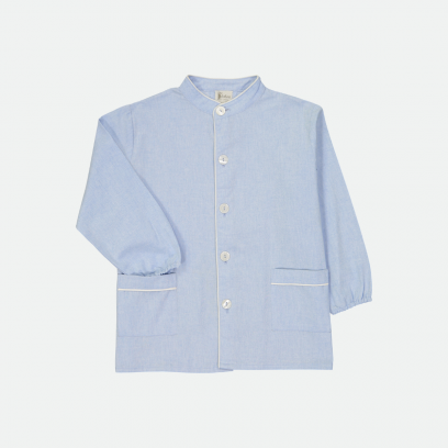 Fénelon Sainte-Marie - Tablier école garçon, col Mao – Ciel