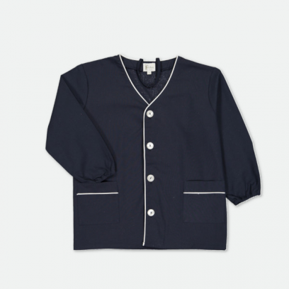 Ecole Gerson - Tablier école garçon, col V - Marine