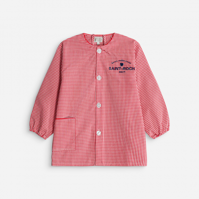 Notre-Dame Saint-Roch - Nouveaux inscrits maternelle- tablier mixte école, court - vichy rouge