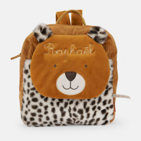Sac à dos enfant Léopard - Personnalisation + 13€