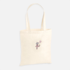 Tote bag brodé souris danseuse personnalisable