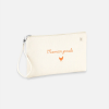 Pochette zippée brodée 
