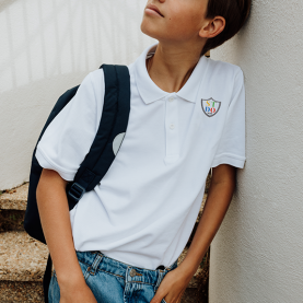 Institut St Dominique de Rouen - Polo manches courtes mixte, blanc