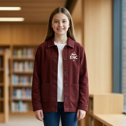 ENC, Blomet - Obligatoire - Veste Canva, bordeaux