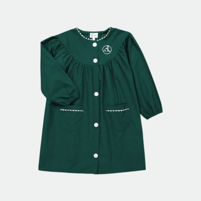 NOUVEAUTE 2024 - Jeanne d'arc Saint Maur des Fossés - Tablier fille, col rond– Vert