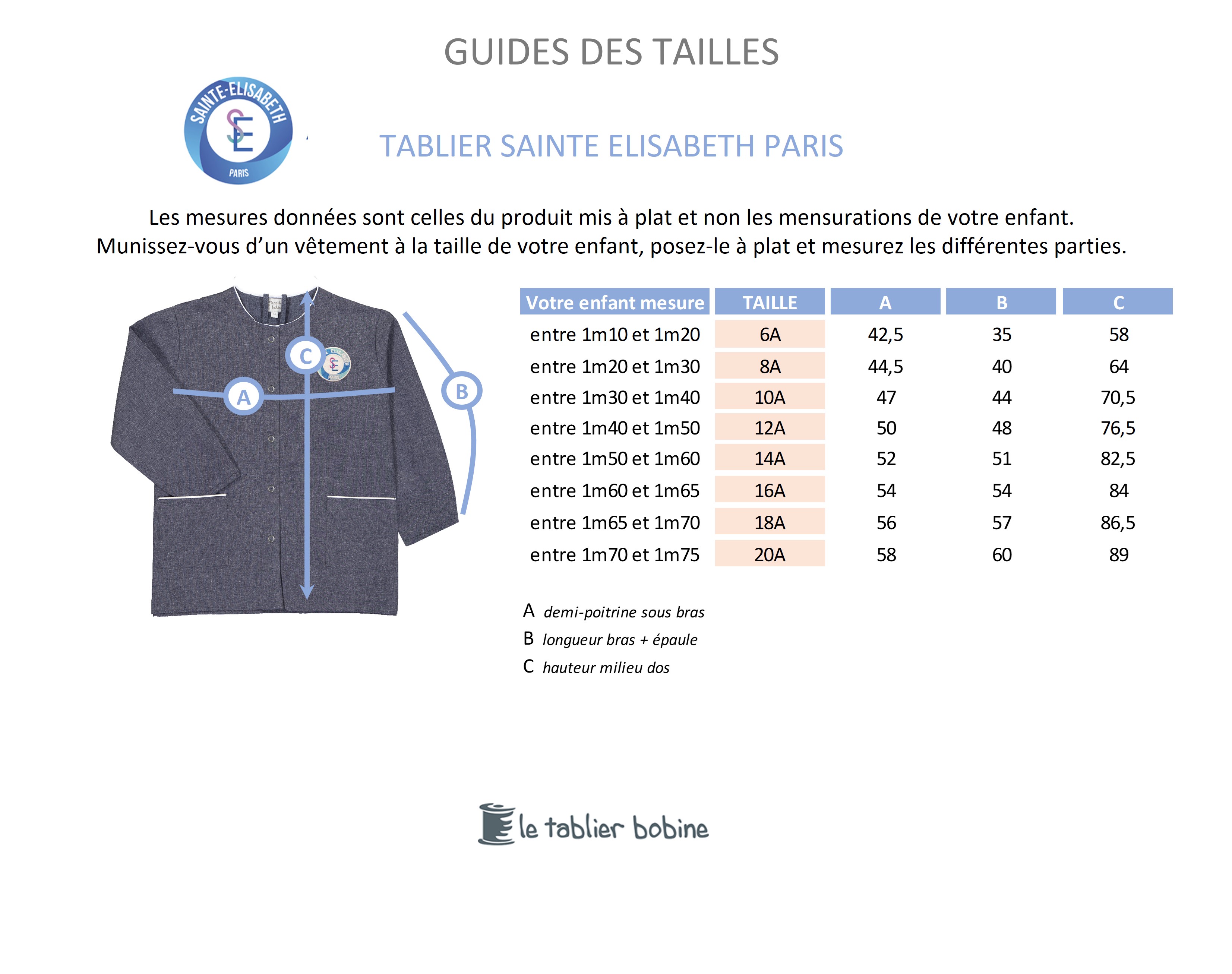 Guide des tailles