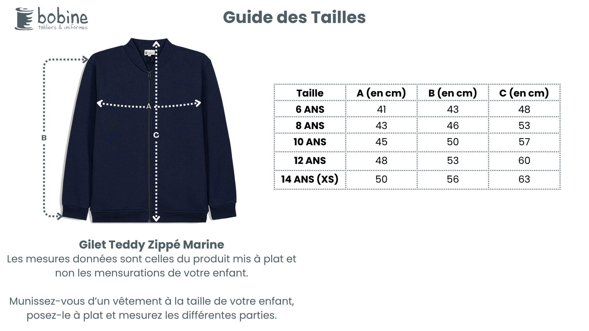 Guide des tailles
