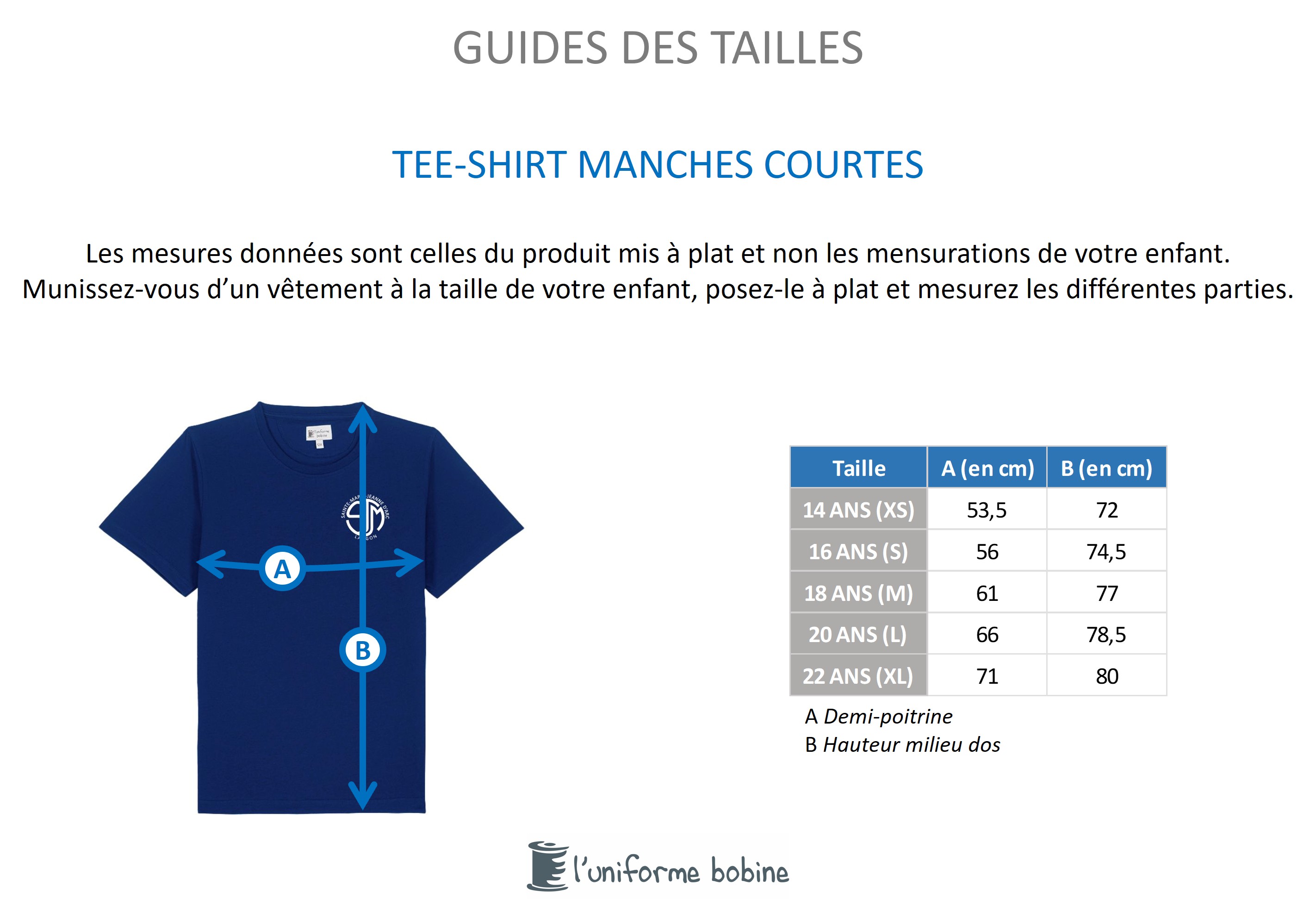 Guide des tailles