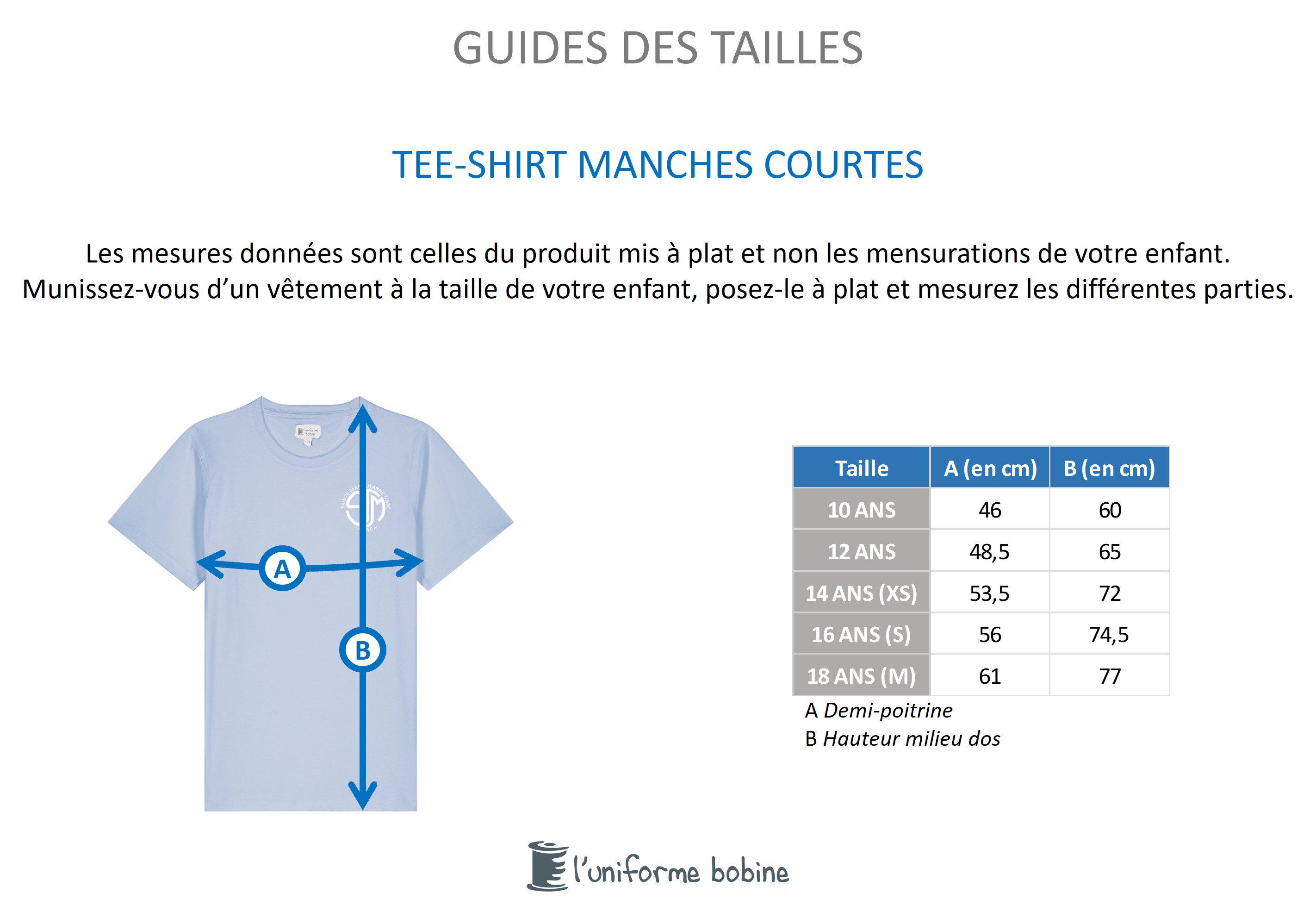 Guide des tailles
