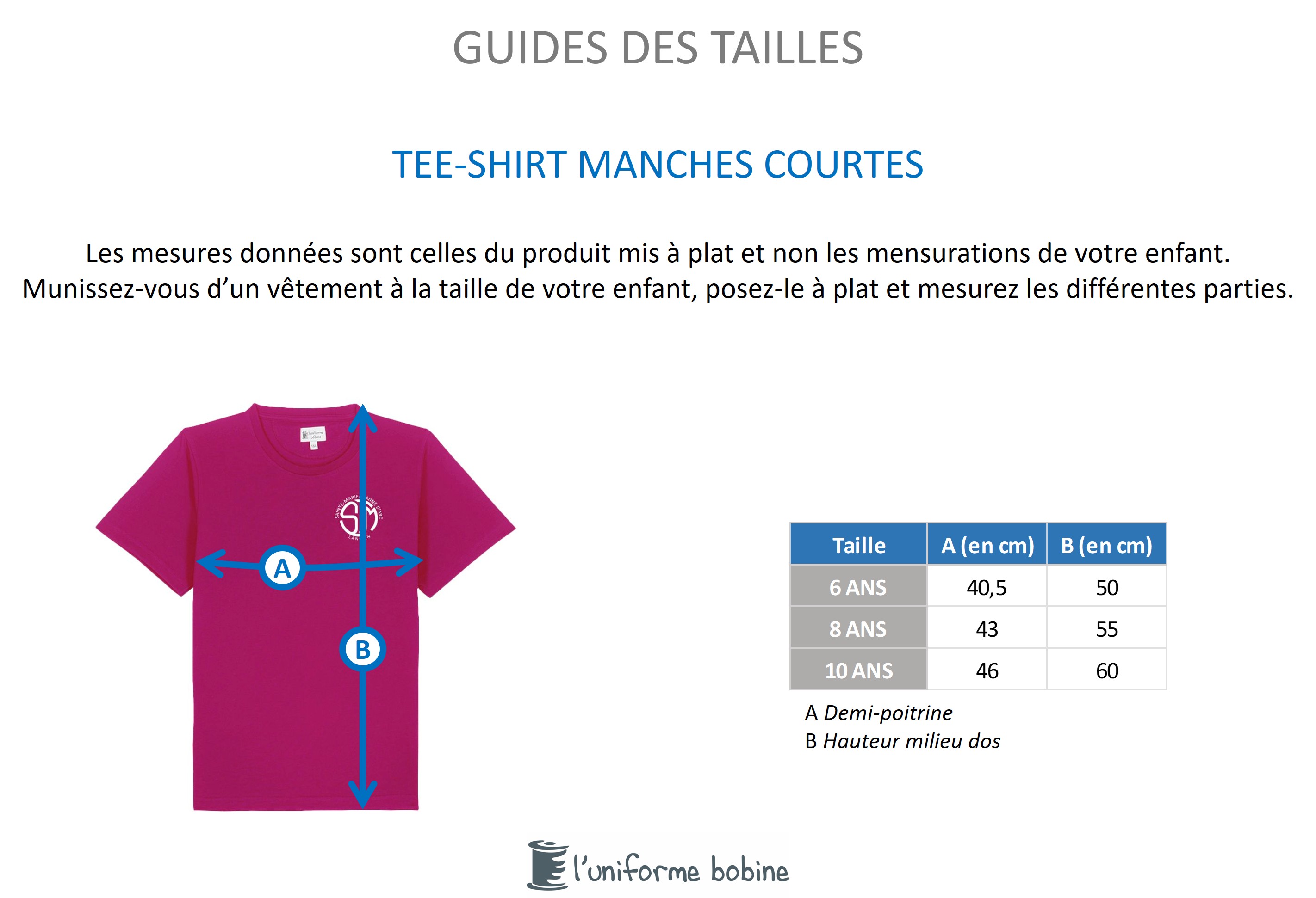 Guide des tailles