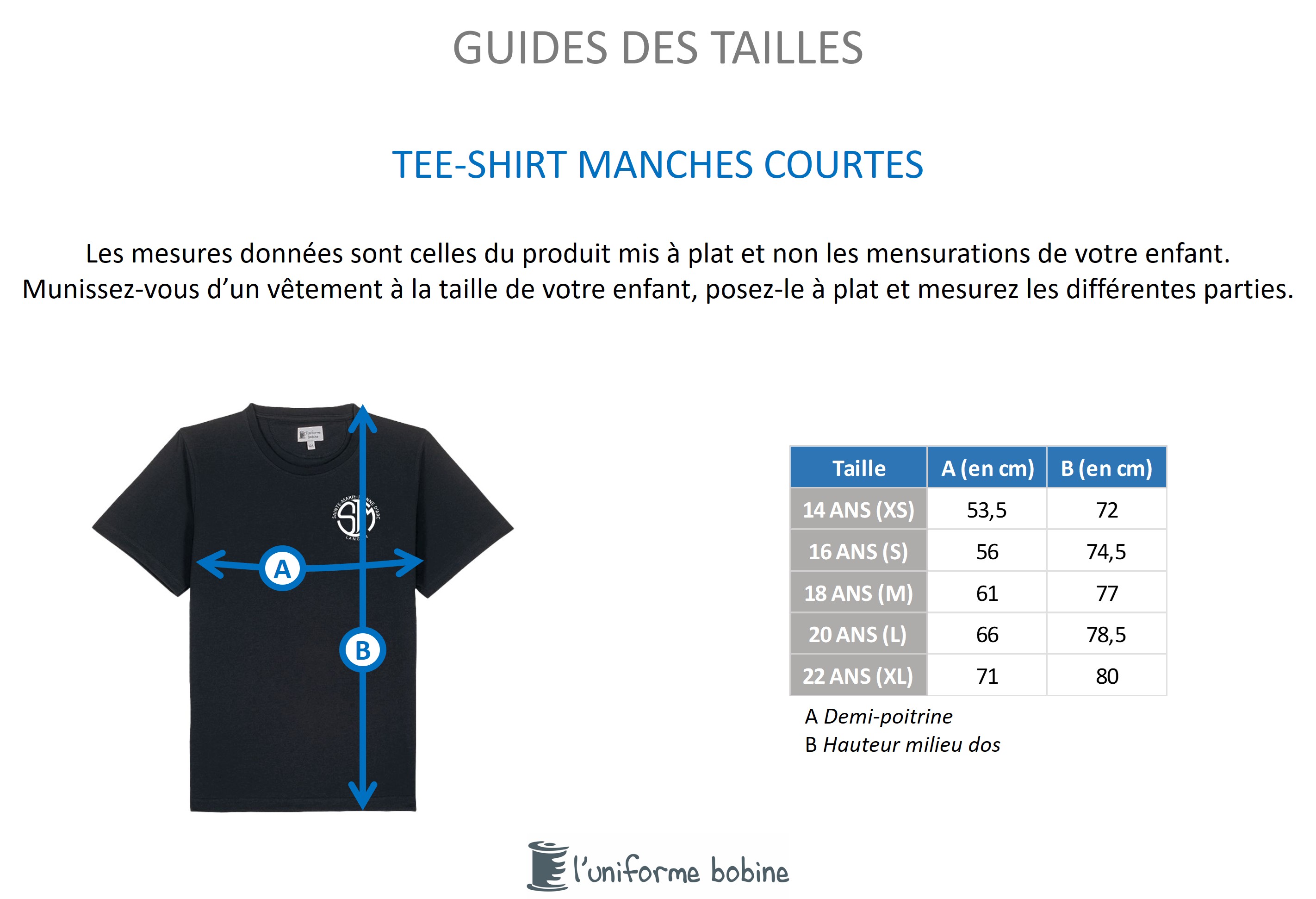 Guide des tailles