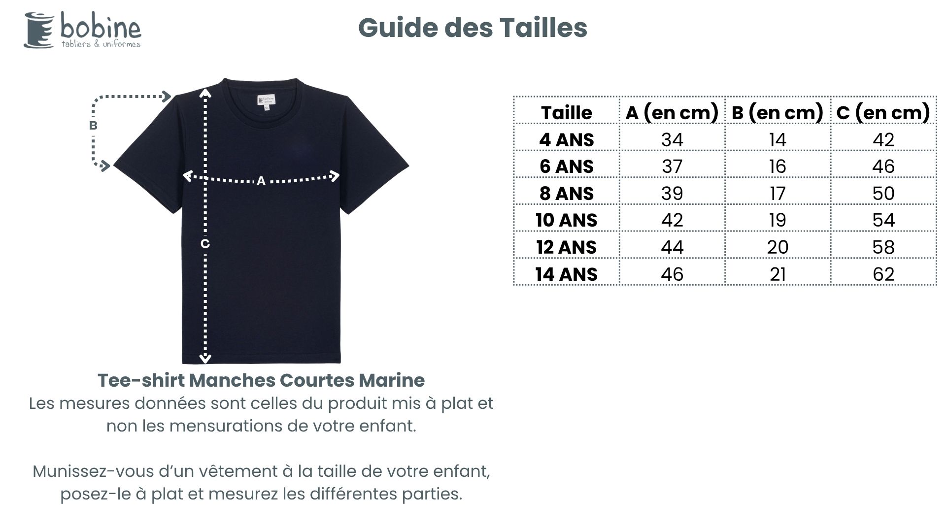 Guide des tailles