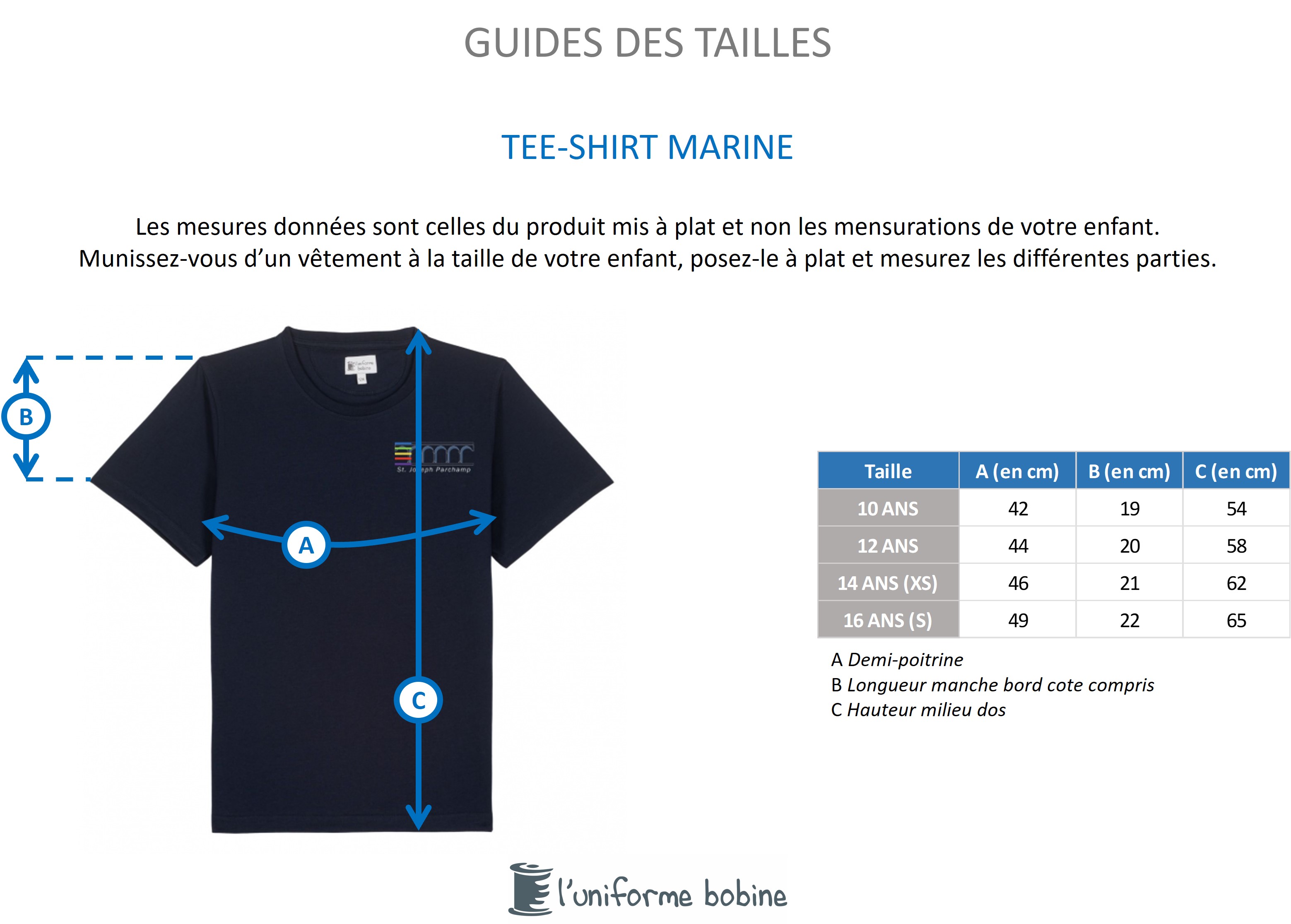 Guide des tailles