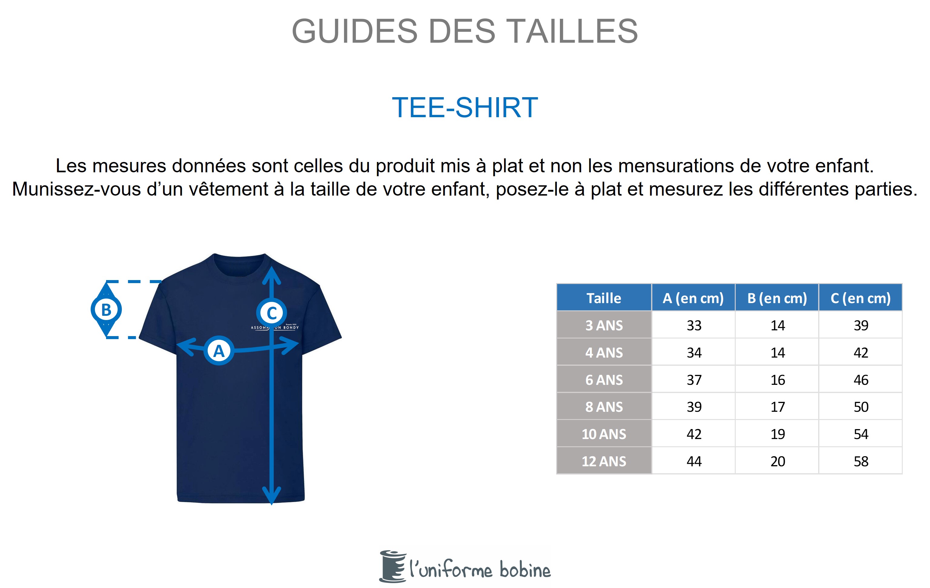 Guide des tailles