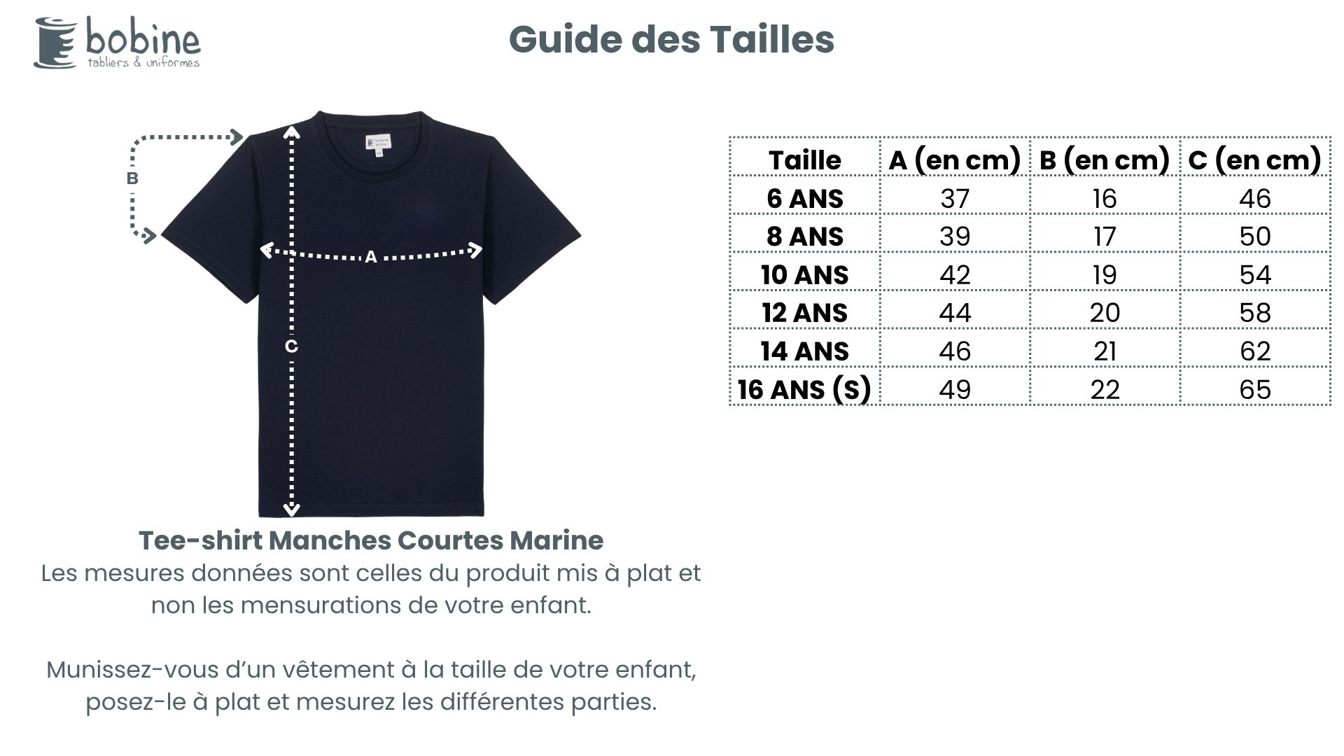 Guide des tailles
