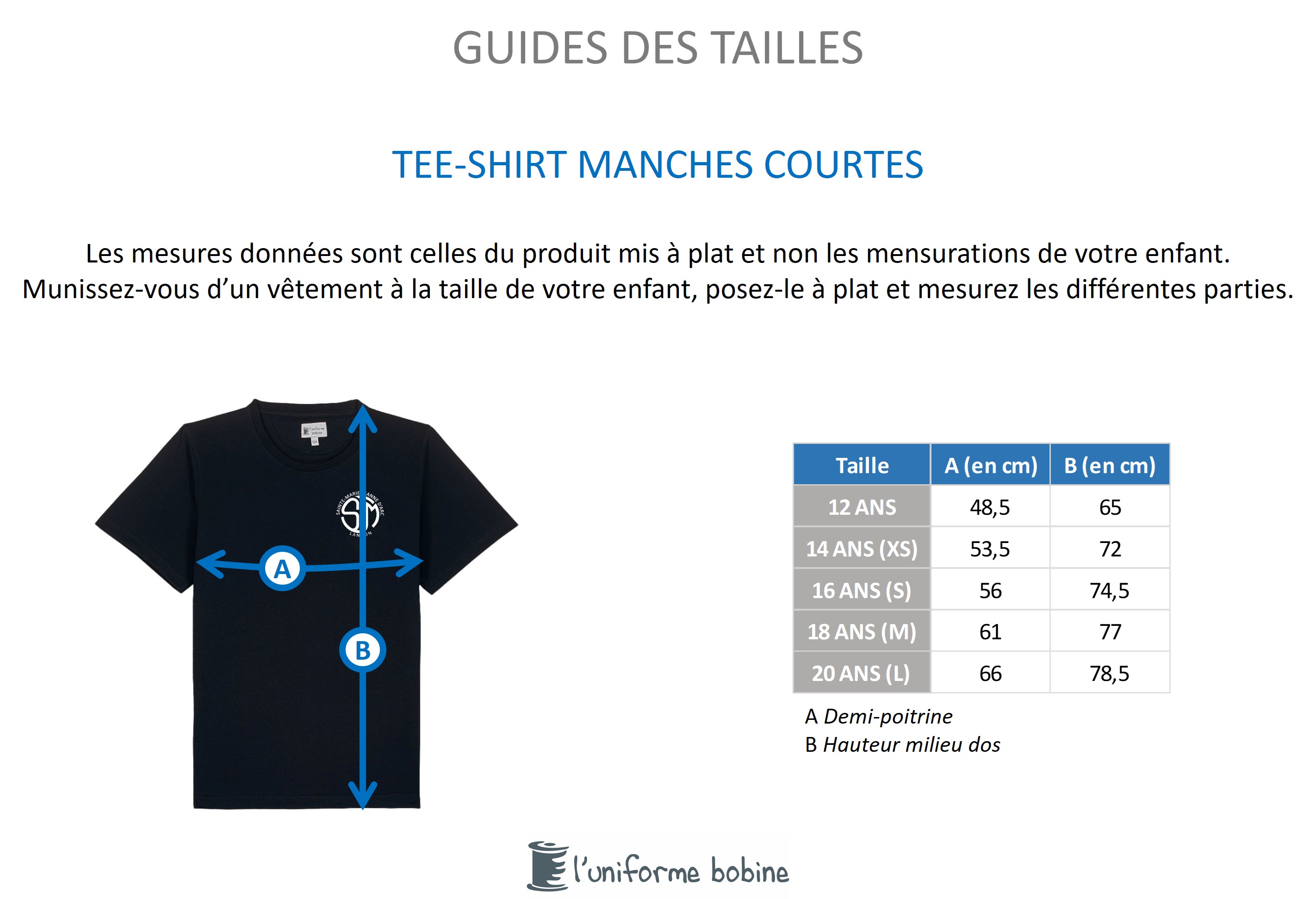 Guide des tailles