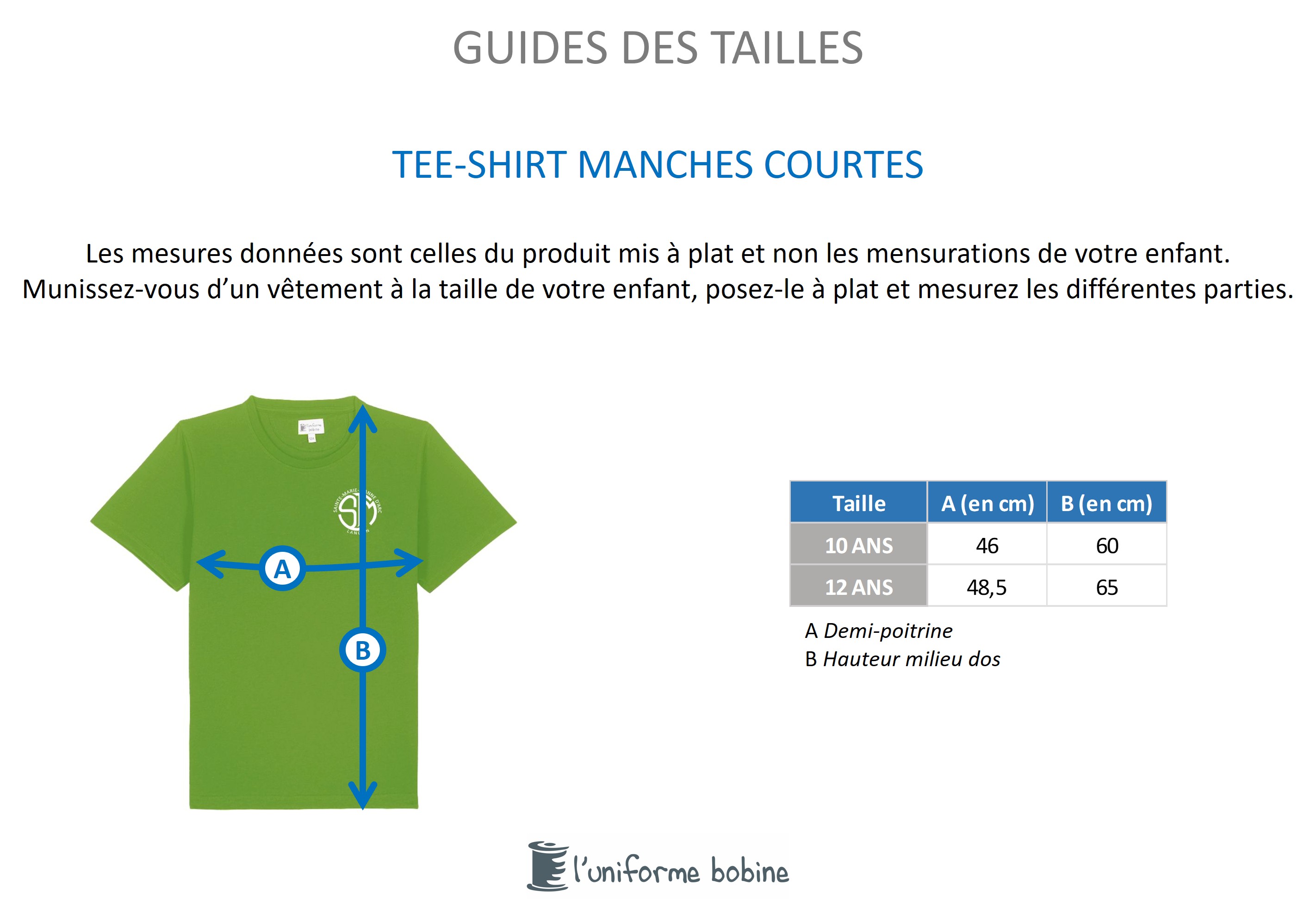 Guide des tailles