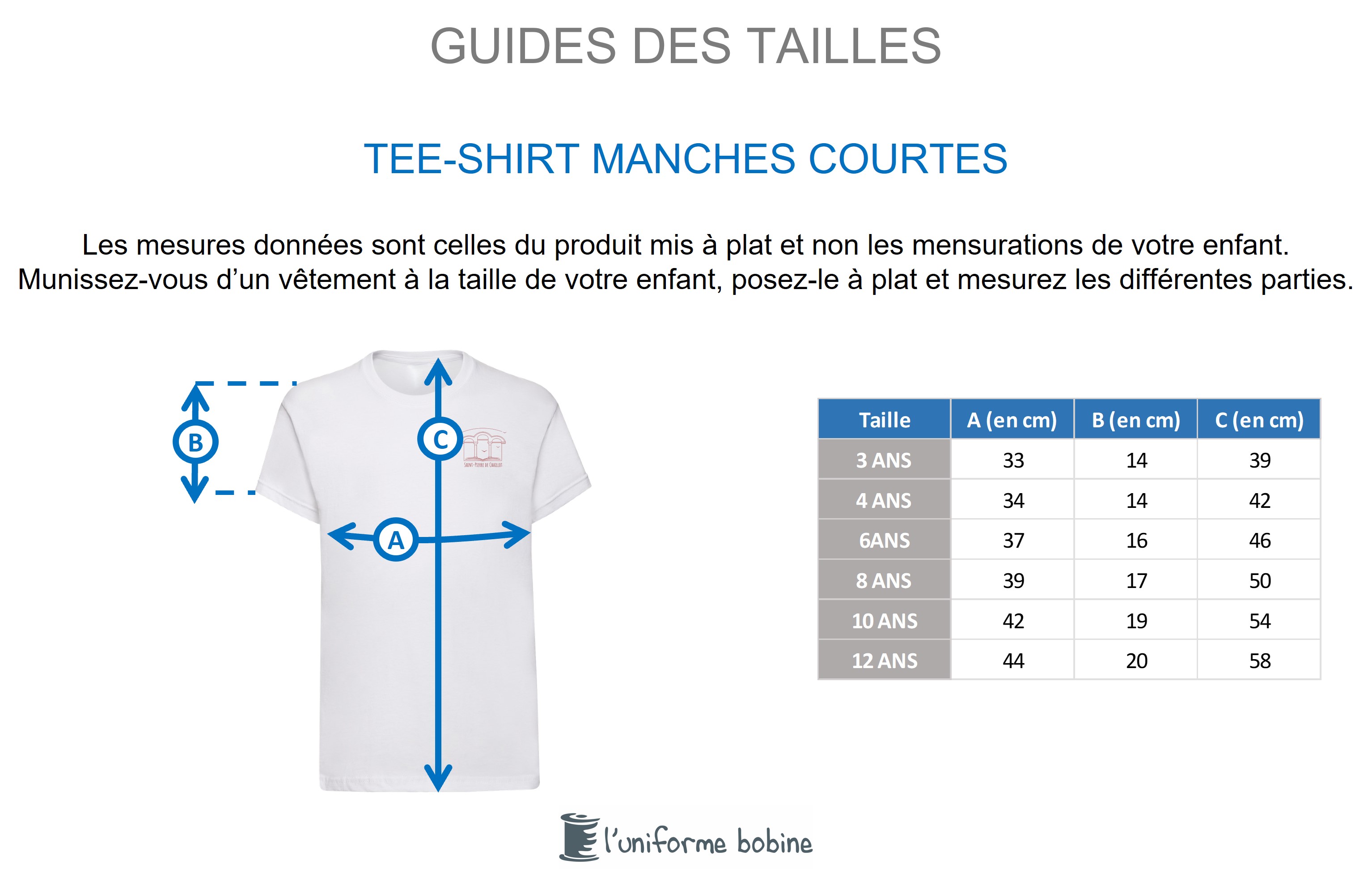 Guide des tailles