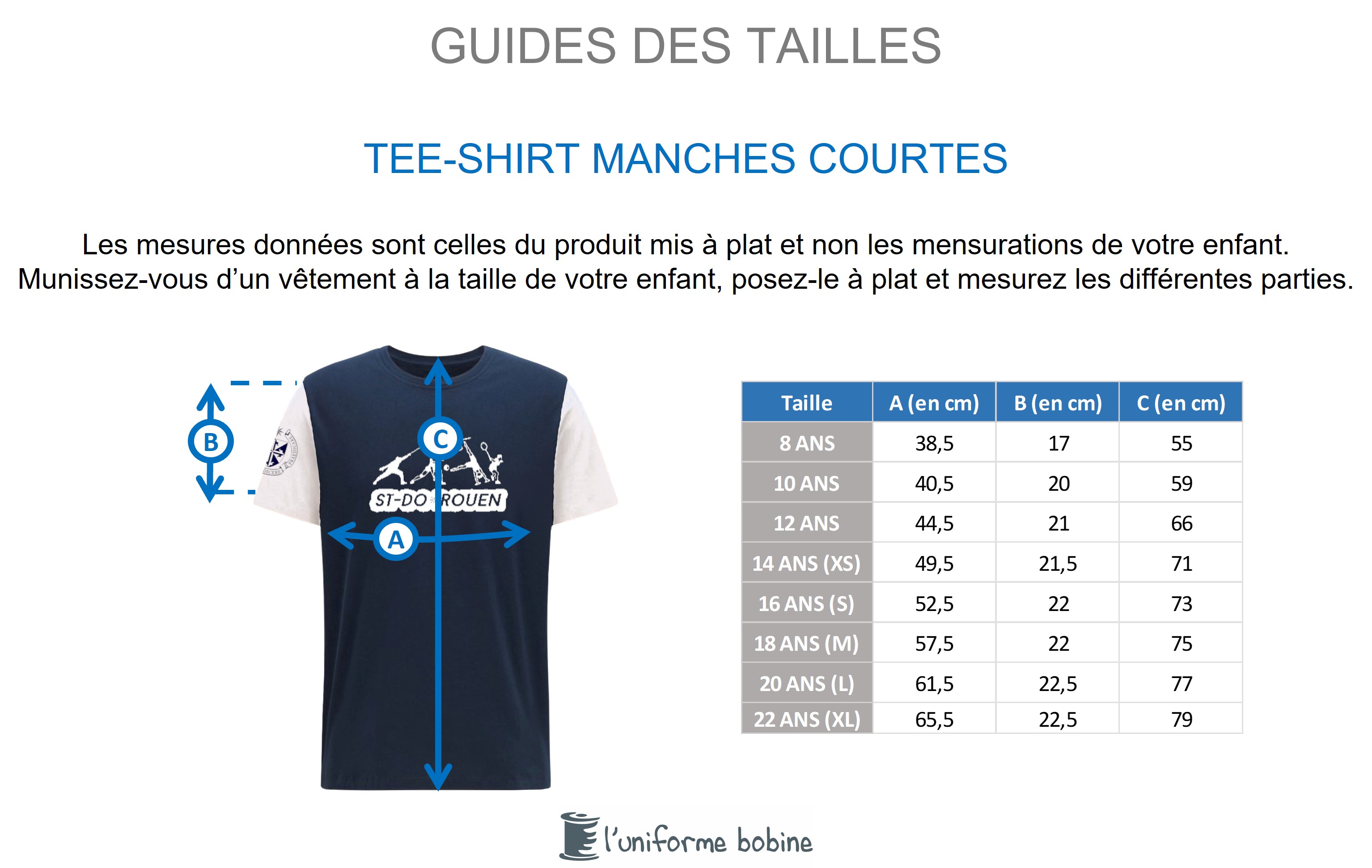Guide des tailles