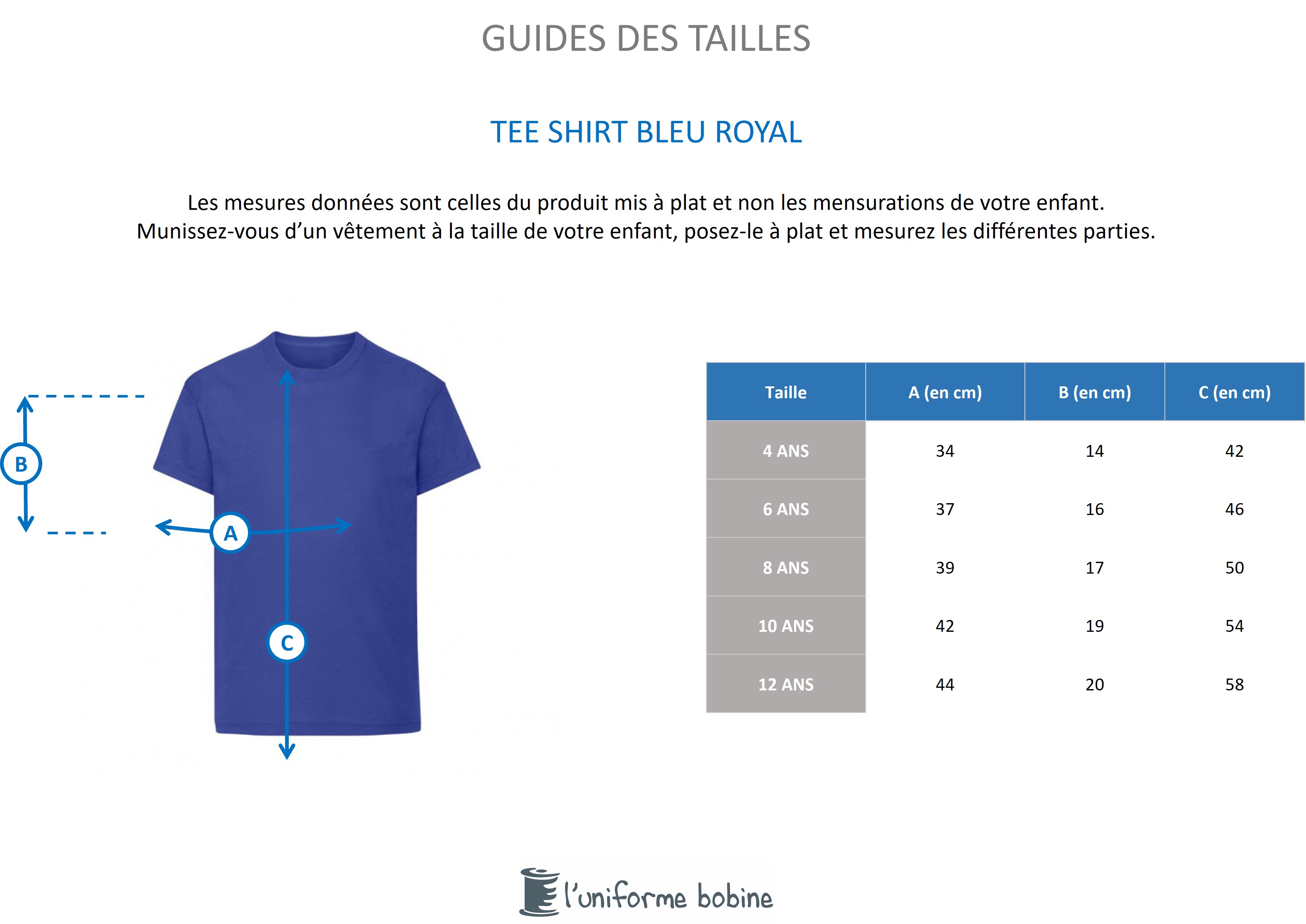 Guide des tailles