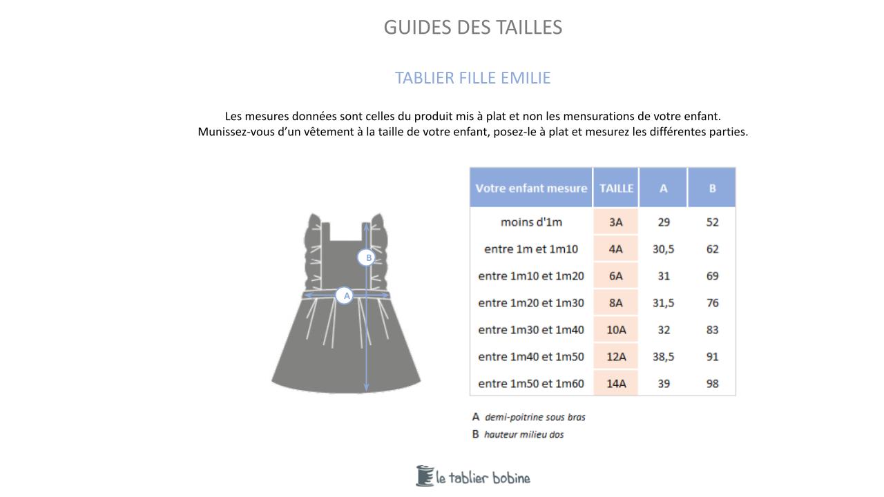 Guide des tailles