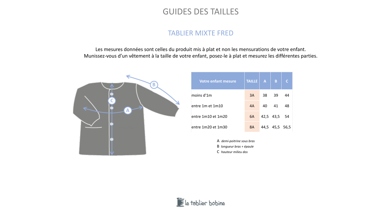 Guide des tailles