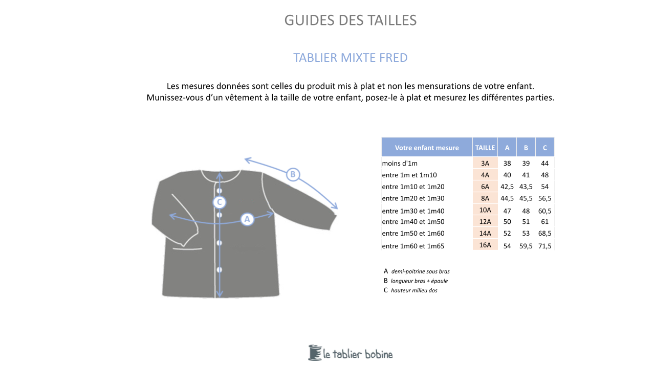 Guide des tailles