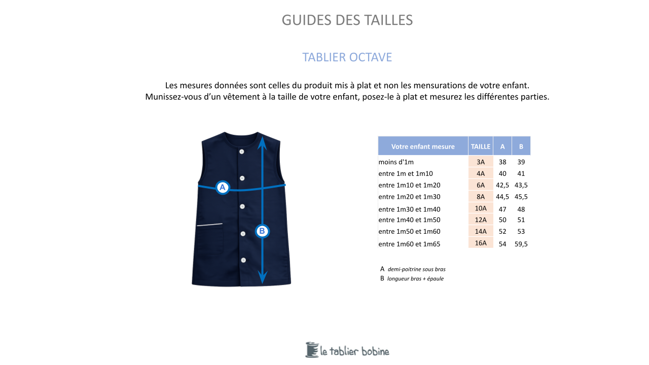 Guide des tailles
