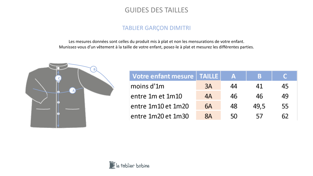 Guide des tailles