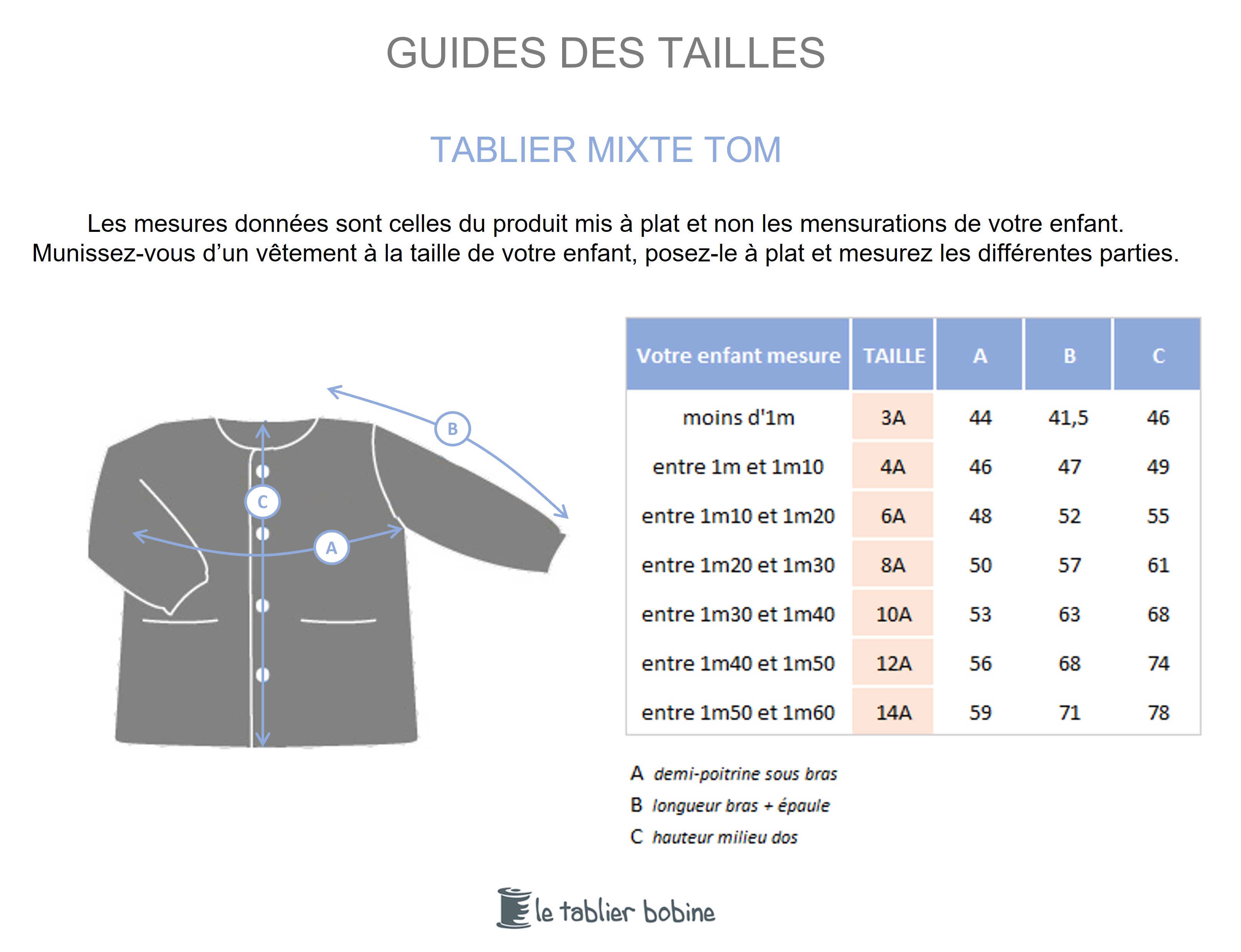 Guide des tailles