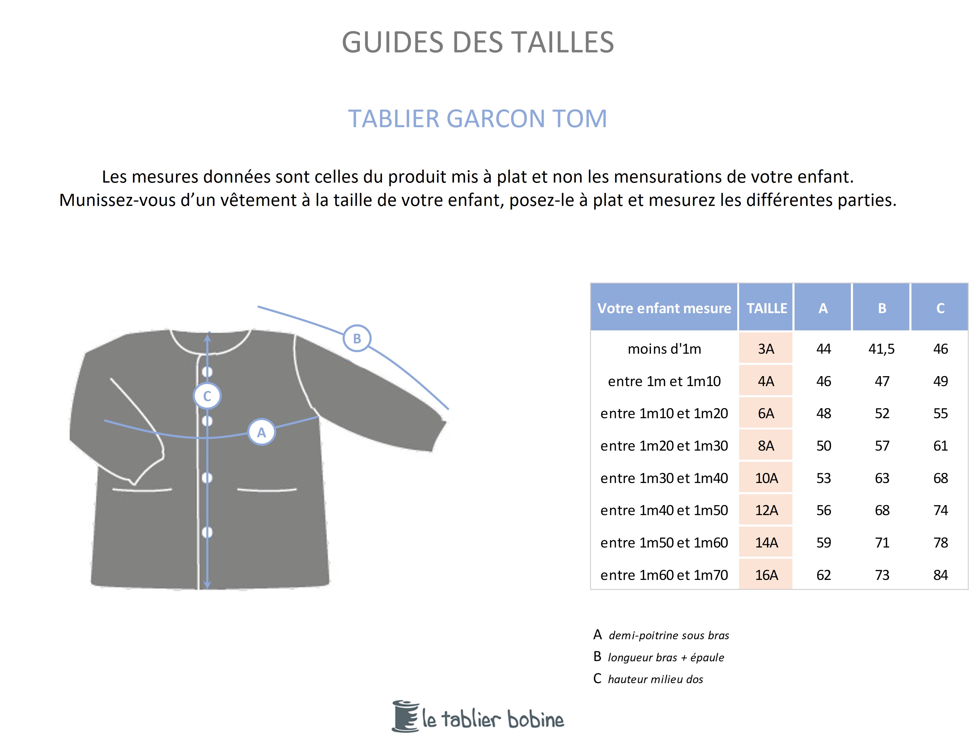 Guide des tailles