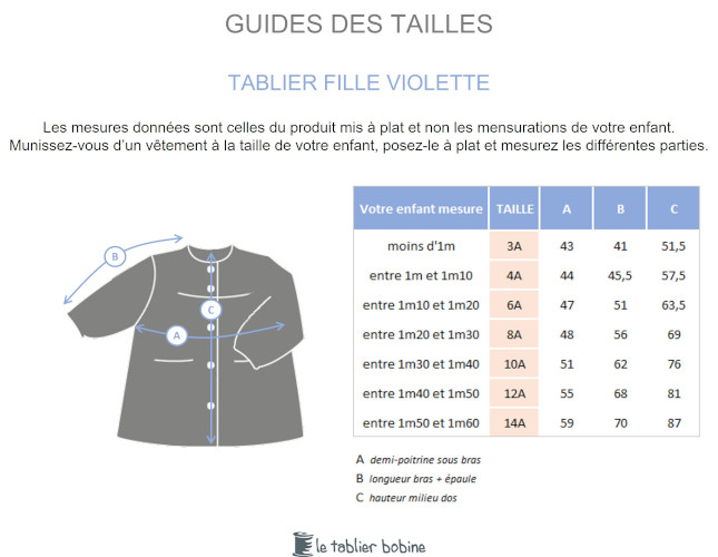 Guide des tailles